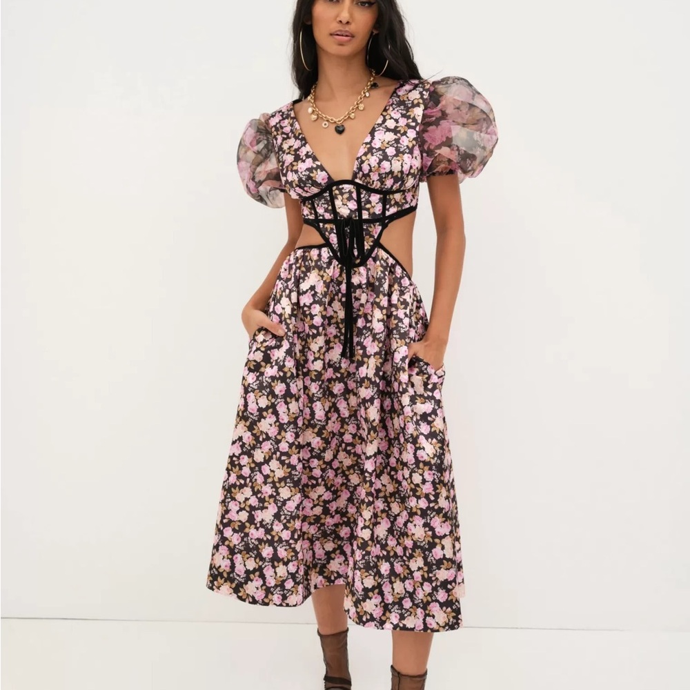 Floral Puff Sleeve Dress